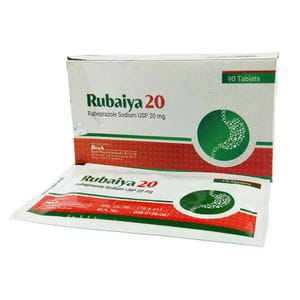 Tablet Rubaiya 20mg (90pcs) (Rabeprazole Desh Phrm)